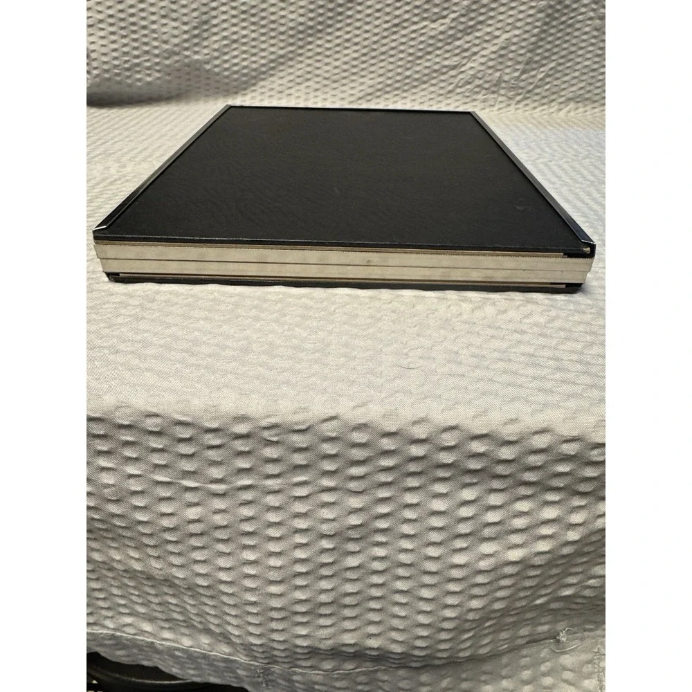 Vintage Silver Tone Double Picture Frame‎ 8x10 Photo Hinged Embossed Bottom Load